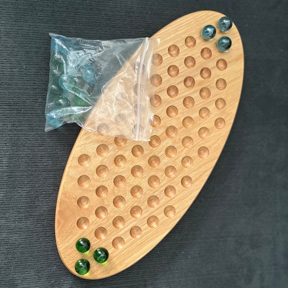 Handmade 2-person Kids, Adults Chinese Checkers game board, Gift idea!